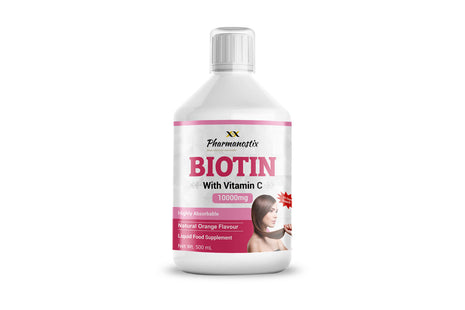 Biotin Liquid 500 ml | High Strength 10000mcg With Vit C