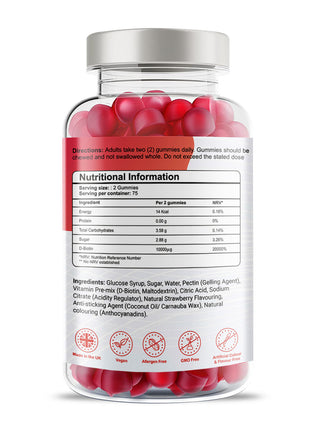Ultra Biotin 5000mcg Vegan Gummies