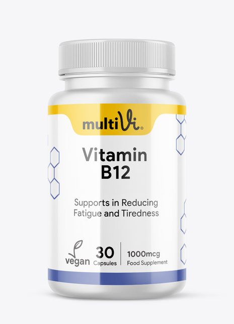 MultiVi Vitamin B12 Supplement | 30 Capsules | Energy Support