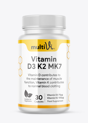 Vitamin D3 3000 IU + K2 MK-7 Supplement